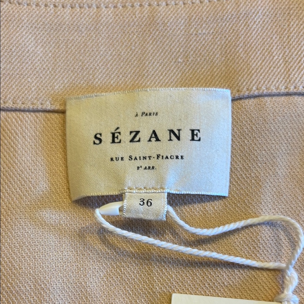 Sezane NEVI blouse cream NWT new with tags 36 size 4 - Picture 3 of 8